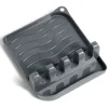 Gifi Rangement De Cuisine^Support repose-cuillères plastique gris
