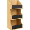 Gifi Rangement De Cuisine^Étagère 3 niveaux bambou naturel 40x18xH13cm
