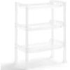 Gifi Rangement De Cuisine^Étagère à poser 3 niveaux plastique transparent 32,5x18xH.33,5cm