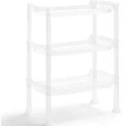 Gifi Rangement De Cuisine^Étagère à poser 3 niveaux plastique transparent 32,5x18xH.33,5cm