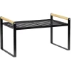 Gifi Rangement De Cuisine^Étagère à poser métal et bois 35,5x19,5xH19,5cm