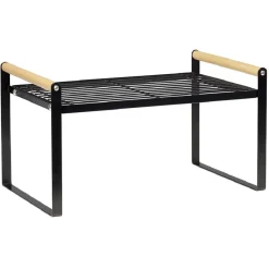 Gifi Rangement De Cuisine^Étagère à poser métal et bois 35,5x19,5xH19,5cm