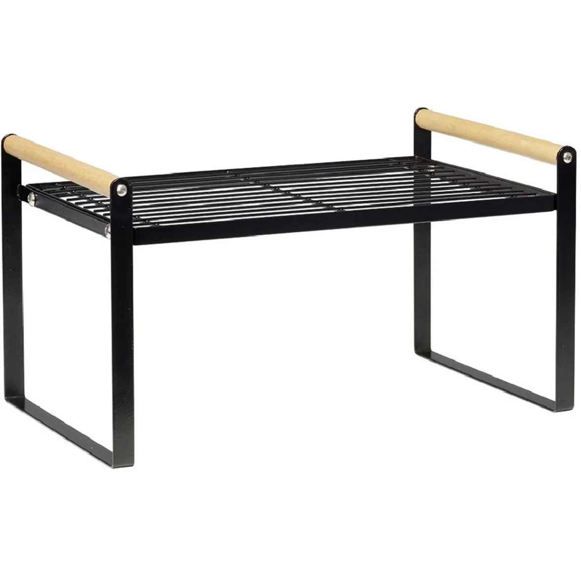 Gifi Rangement De Cuisine^Étagère à poser métal et bois 35,5x19,5xH19,5cm