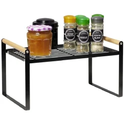Gifi Rangement De Cuisine^Étagère à poser métal et bois 35,5x19,5xH19,5cm