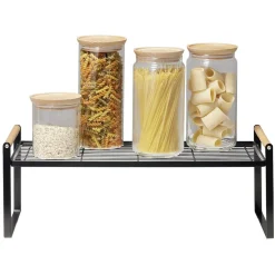 Gifi Rangement De Cuisine^Étagère à poser métal et bois 53x21xH19,5cm