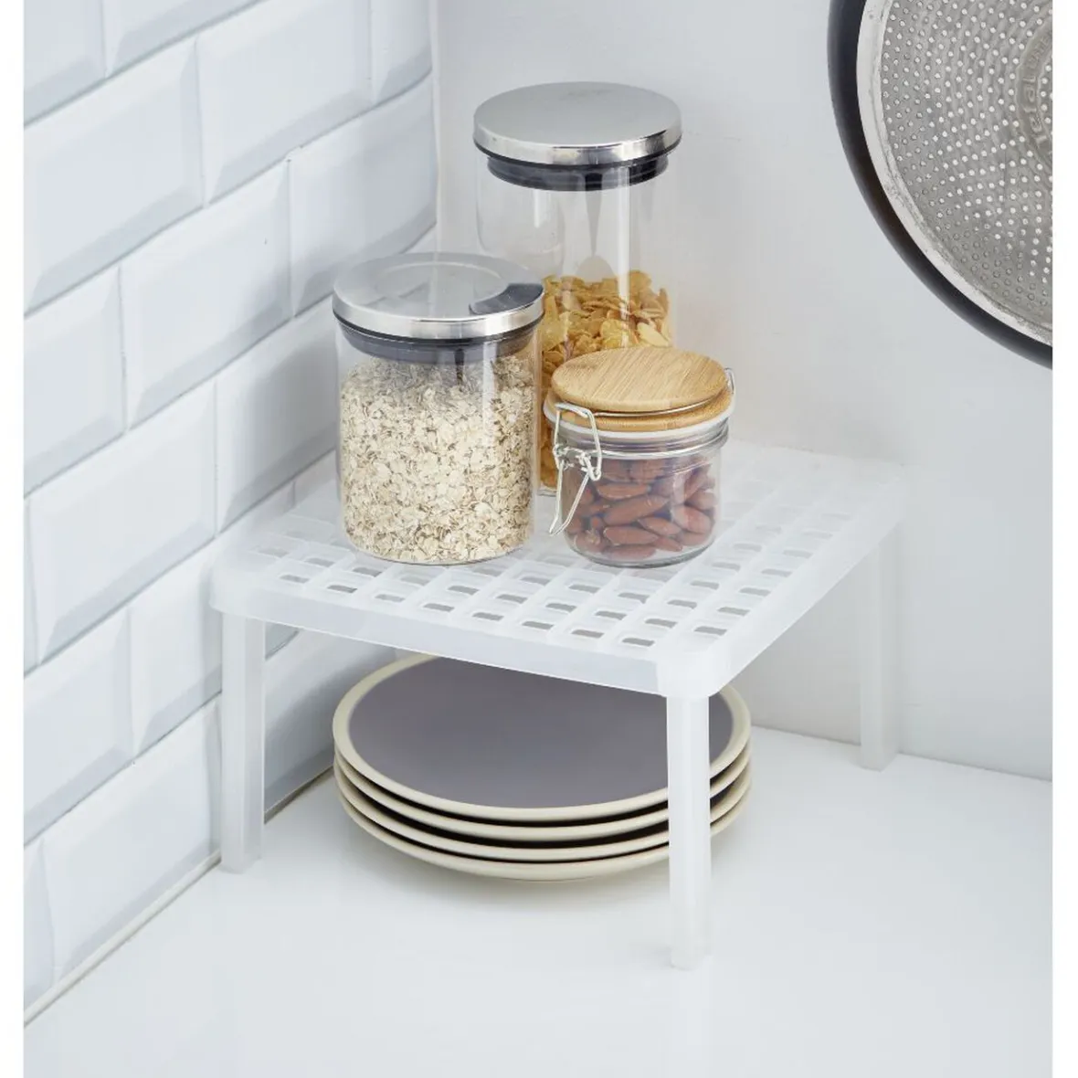 Gifi Rangement De Cuisine^Étagère carrée cuisine blanc
