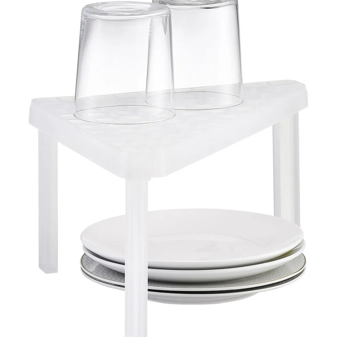 Gifi Rangement De Cuisine^Étagère d'angle cuisine plastique blanc