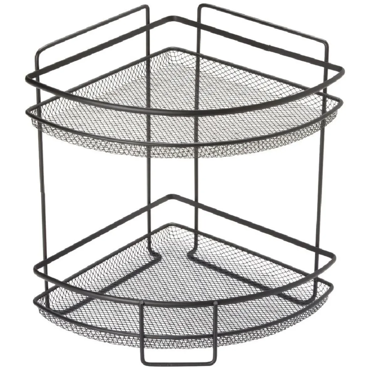 Gifi Rangement De Cuisine^Étagère d'angle vintage métal noir 2 niveaux