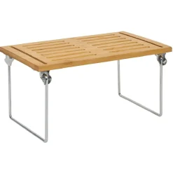 Discount Étagère en bambou sur pieds en fer 30x15xH18cm Rangement