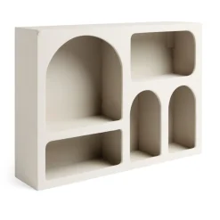 Best Étagère en bois 6 niches blanc 40x9xH28cm Rangement