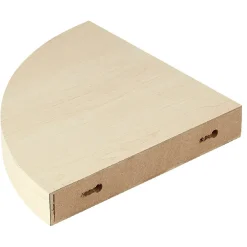 Best Étagère murale d'angle bois beige Rangement