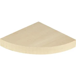 Best Étagère murale d'angle bois beige Rangement