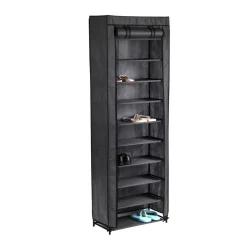 Best Étagère range chaussures avec housse anti poussière 30 paires Rangement