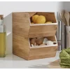Gifi Rangement De Cuisine^Étagère superposable en bambou marron