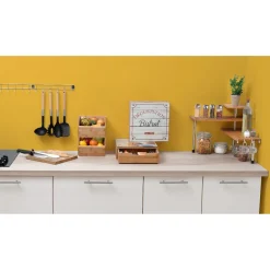 Gifi Rangement De Cuisine^Étagère superposable en bambou marron