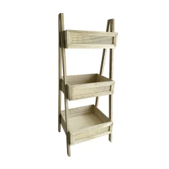 Best Étagère sur pied 3 niveaux Salomé bois et métal 40xH100x33cm Rangement
