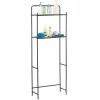 Étagère WC 2 niveaux en métal noir^Gifi