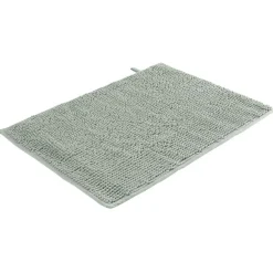 Tapis chenille salle de bain coton vert 45x65cm^Gifi Discount