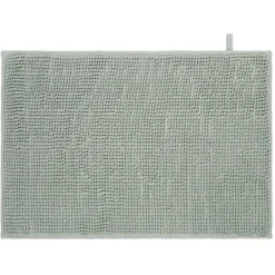 Tapis chenille salle de bain coton vert 45x65cm^Gifi Discount