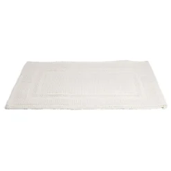 Tapis de bain 100% coton blanc uni 70x50cm^Gifi Clearance