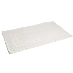 Tapis de bain 100% coton blanc uni 70x50cm^Gifi Clearance