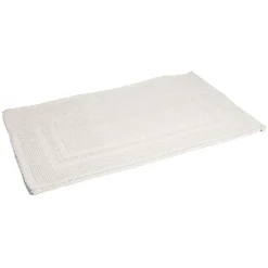 Tapis de bain 100% coton blanc uni 70x50cm^Gifi Clearance