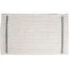 Tapis de bain 100% coton blanc et noir 70x50cm^Gifi New
