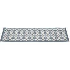 Tapis de cuisine à motif graphique bleu marron 120x50 cm Nettoyage Et Entretien