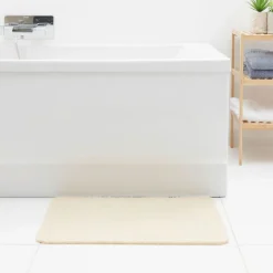 Tapis de douche anti-dérapant 60x40cm beige^Gifi Hot