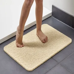 Tapis de douche anti-dérapant 60x40cm beige^Gifi Hot