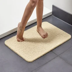 Tapis de douche anti-dérapant 60x40cm beige^Gifi Hot