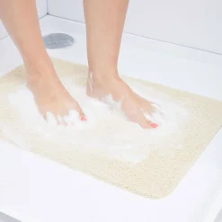 Tapis de douche anti-dérapant 60x40cm beige^Gifi Hot