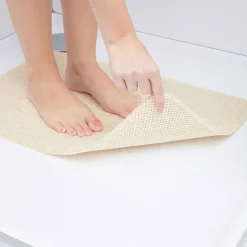 Tapis de douche anti-dérapant 60x40cm beige^Gifi Hot