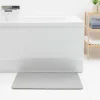 Tapis de douche anti-dérapant 60x40cm gris^Gifi New