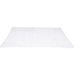 Tapis de salle de bain chenille blanc 90x60 cm^Gifi Sale