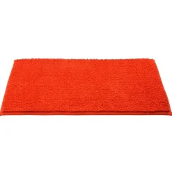 Tapis de salle de bain chenille rouge^Gifi Sale