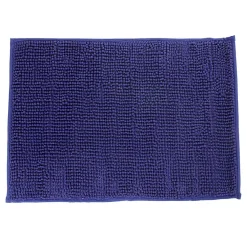 Tapis de salle de bain chenille bleu^Gifi Sale