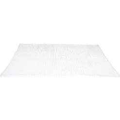 Tapis de salle de bain chenille blanc grand modèle^Gifi