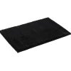 Tapis de salle de bain chenille noir grand modèle^Gifi Discount