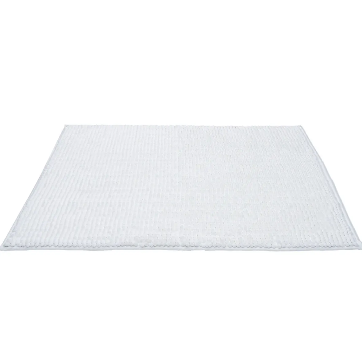 Tapis de salle de bain chenille blanc 80x50cm^Gifi Best