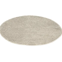 Tapis de salle de bain chenille rond beige Ø70 cm^Gifi Sale