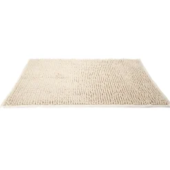 Tapis de salle de bain chenille taupe 65x45 cm^Gifi Clearance