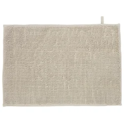 Tapis de salle de bain chenille taupe 65x45 cm^Gifi Clearance