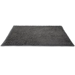 Tapis de salle de bain chenille gris 65x45 cm^Gifi Best