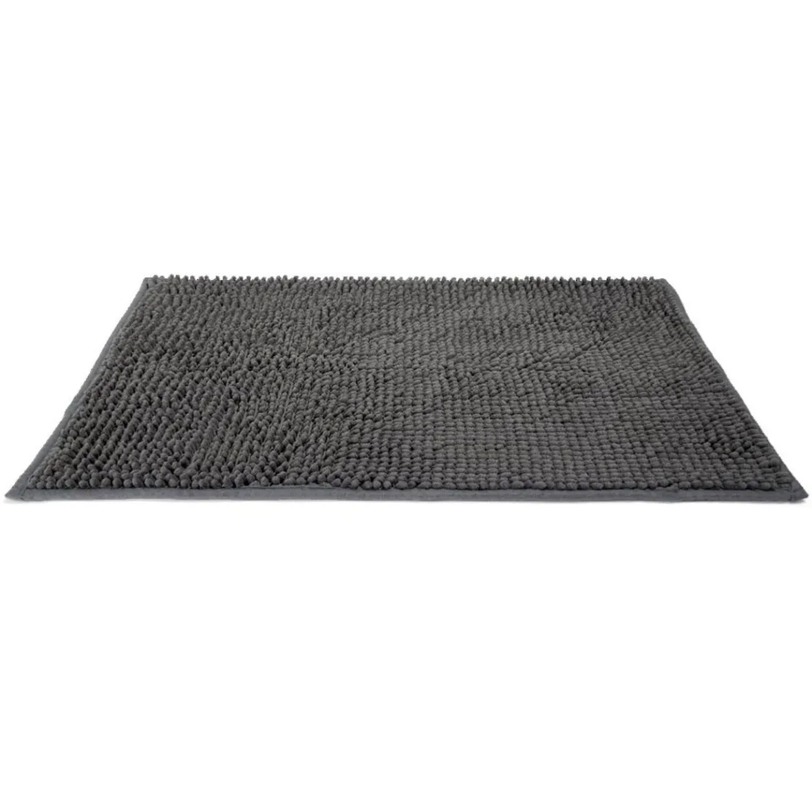Tapis de salle de bain chenille gris 65x45 cm^Gifi Best