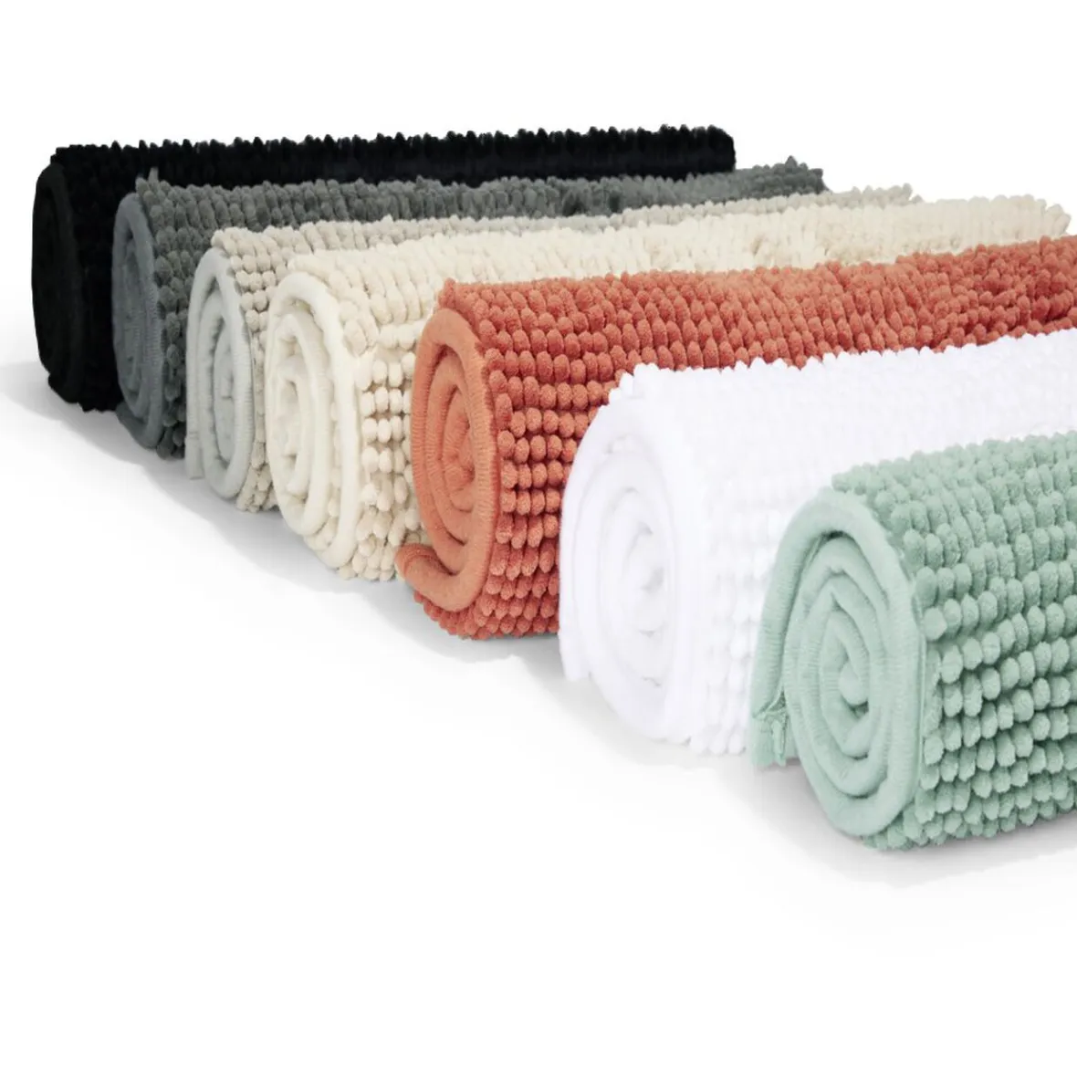 Tapis de salle de bain chenille gris 65x45 cm^Gifi Best