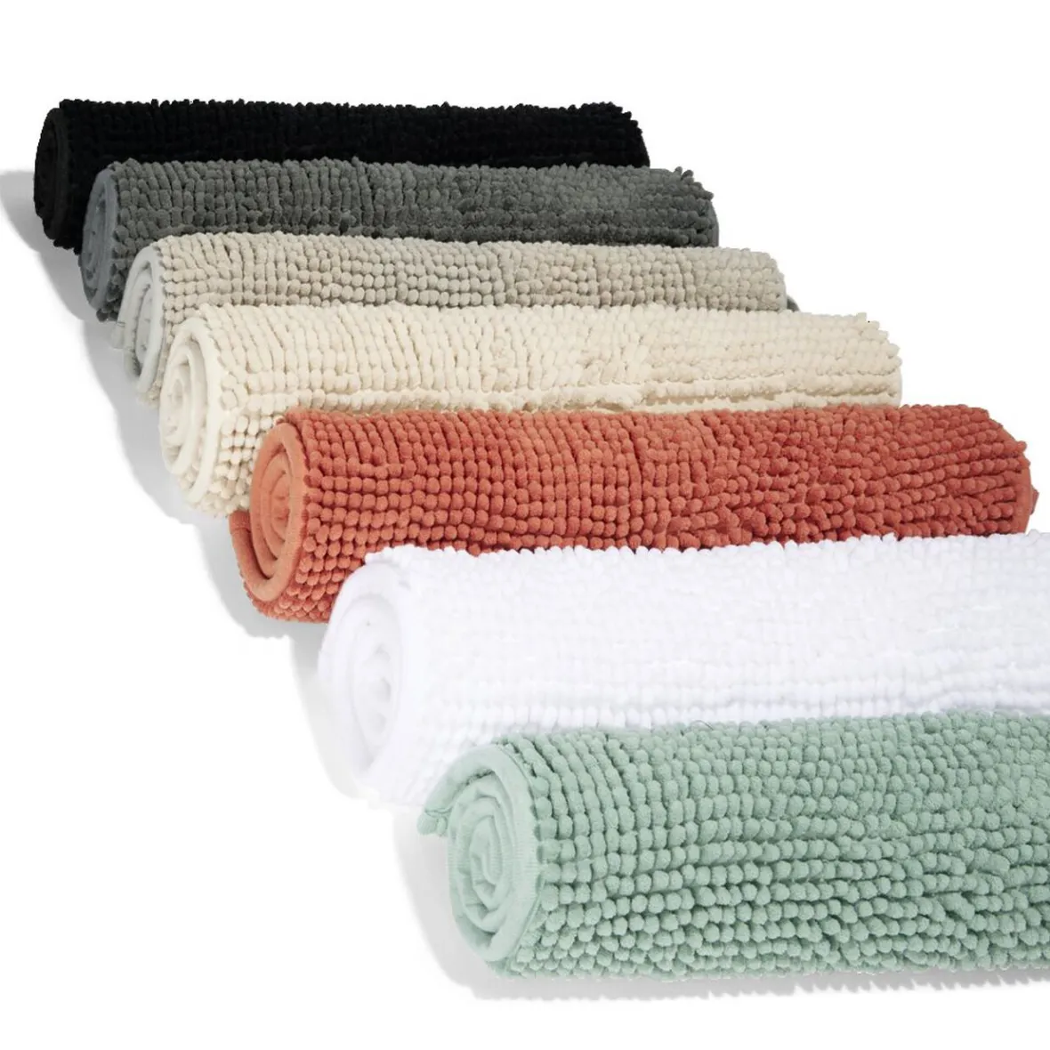 Tapis de salle de bain chenille gris 65x45 cm^Gifi Best