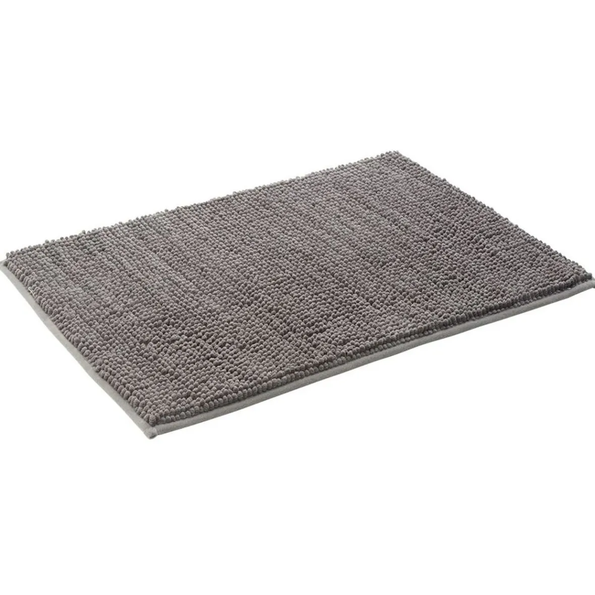 Tapis de salle de bain chenille gris 65x45 cm^Gifi Best