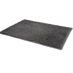 Tapis de salle de bain chenille gris 65x45 cm^Gifi Best