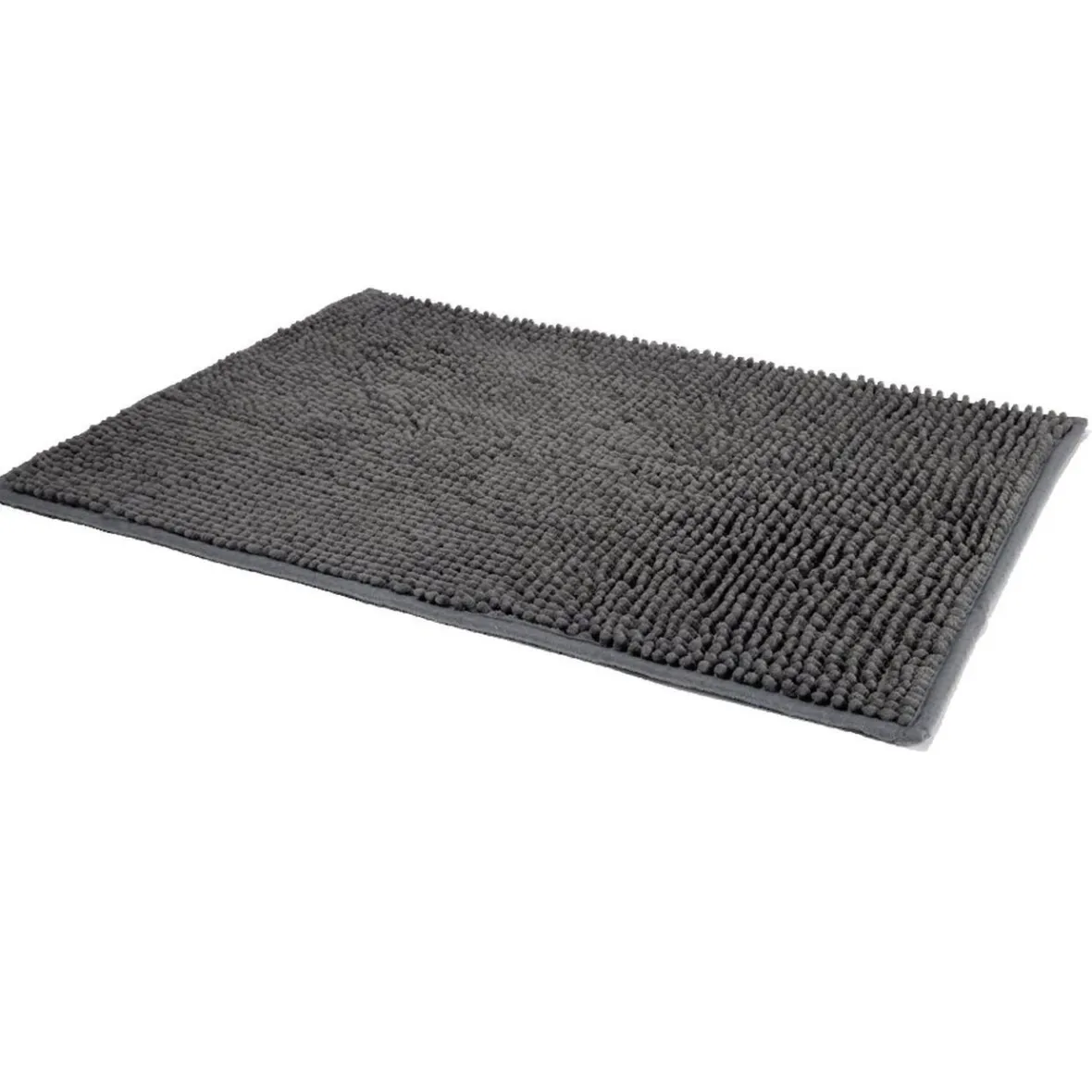 Tapis de salle de bain chenille gris 65x45 cm^Gifi Best